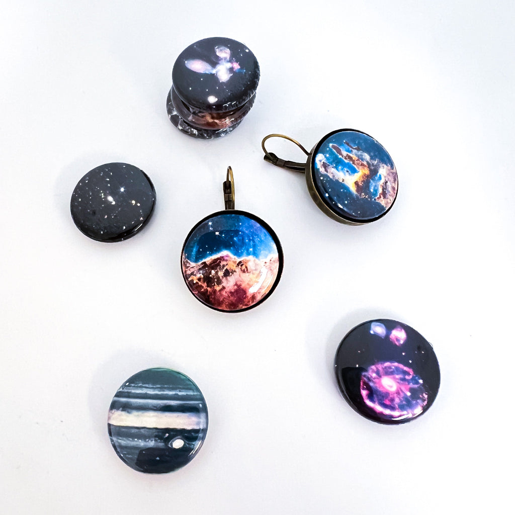 Interchangeable JWST First Images Earrings | Earrings | Wiccan Center