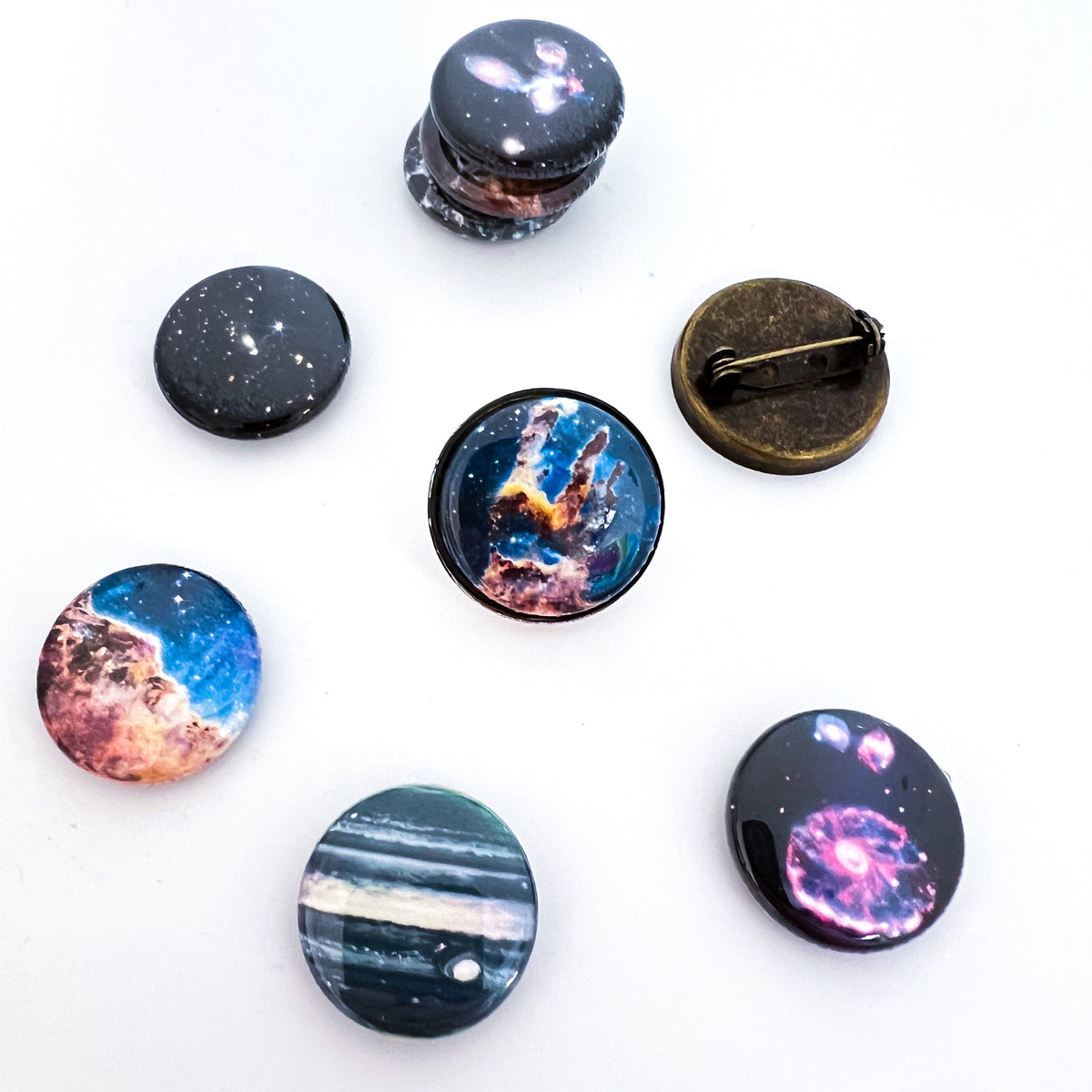 Interchangeable JWST First Images Lapel Pin | Boutonniere / Pin | Wiccan Center