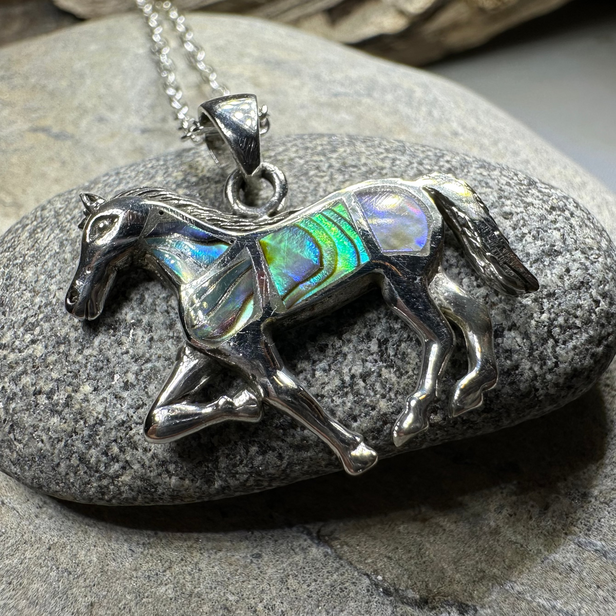 Shimmering Horse Necklace | Pendant | Wiccan Center