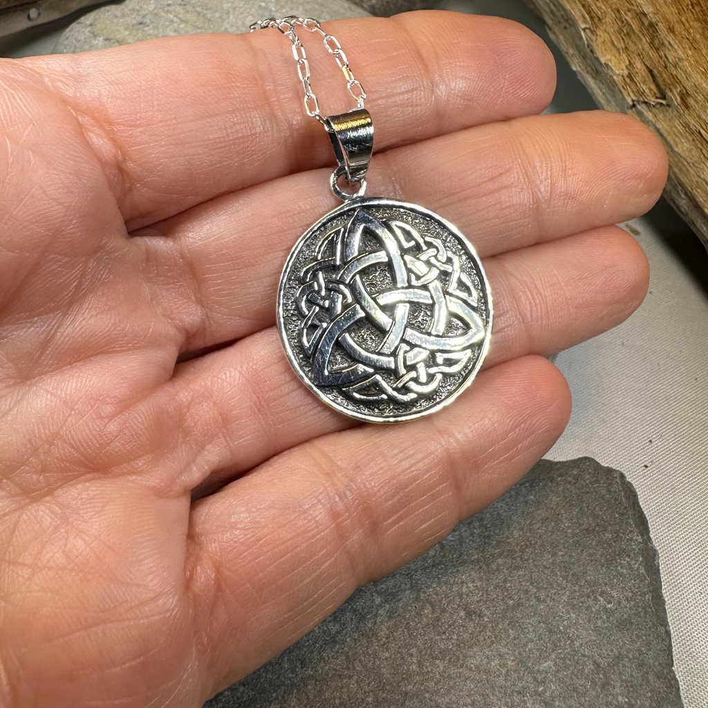 Stormfront Celtic Knot Necklace in Sterling Silver | Pendant | Wiccan Center
