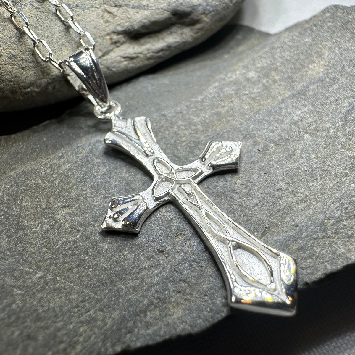 Kells Celtic Cross Necklace in Sterling Silver | Pendant | Wiccan Center