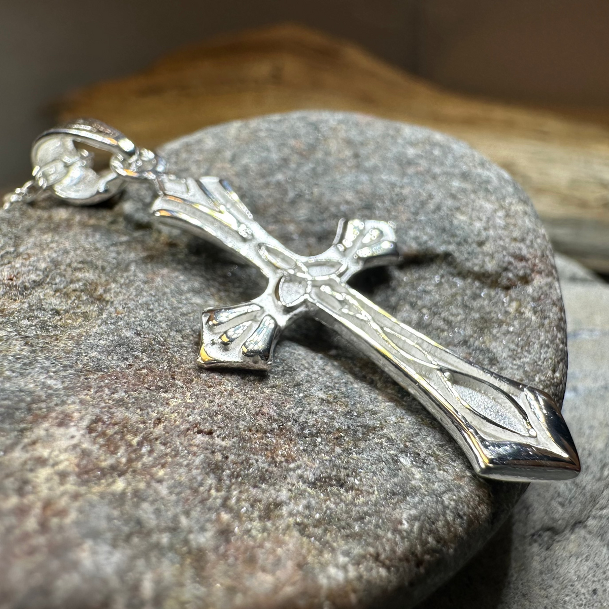 Kells Celtic Cross Necklace in Sterling Silver | Pendant | Wiccan Center