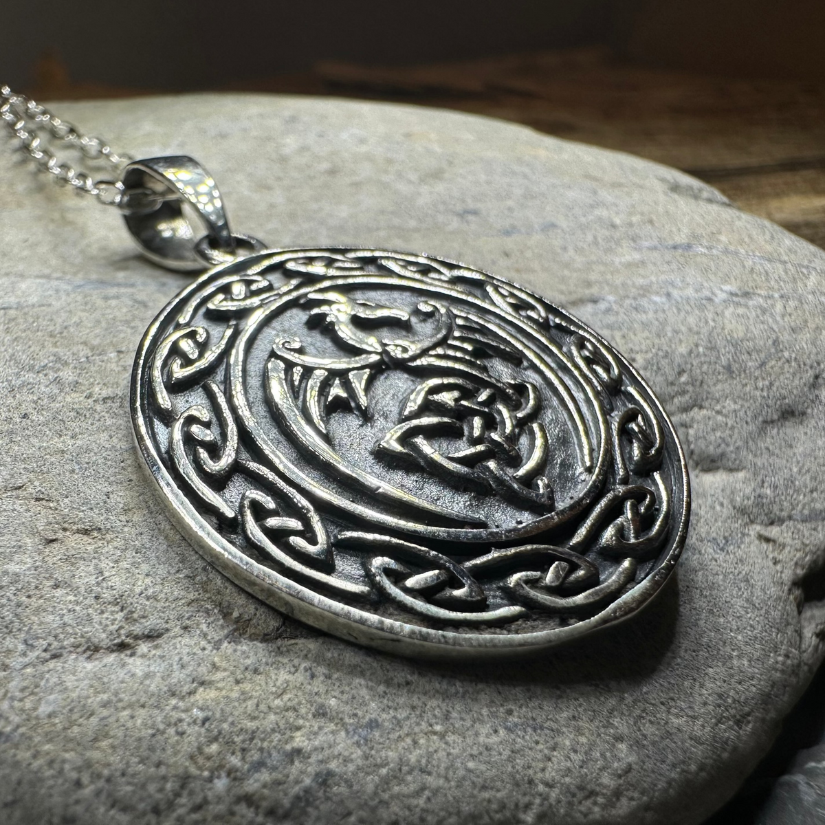 Rixon Celtic Dragon Necklace | Pendant | Wiccan Center
