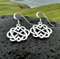 Infinite Love Heart Earrings | Dangle Earrings | Wiccan Center