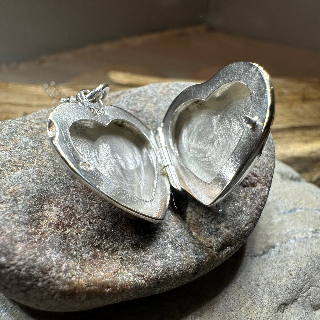 Dogwood Flower Silver Locket Necklace | Pendant | Wiccan Center