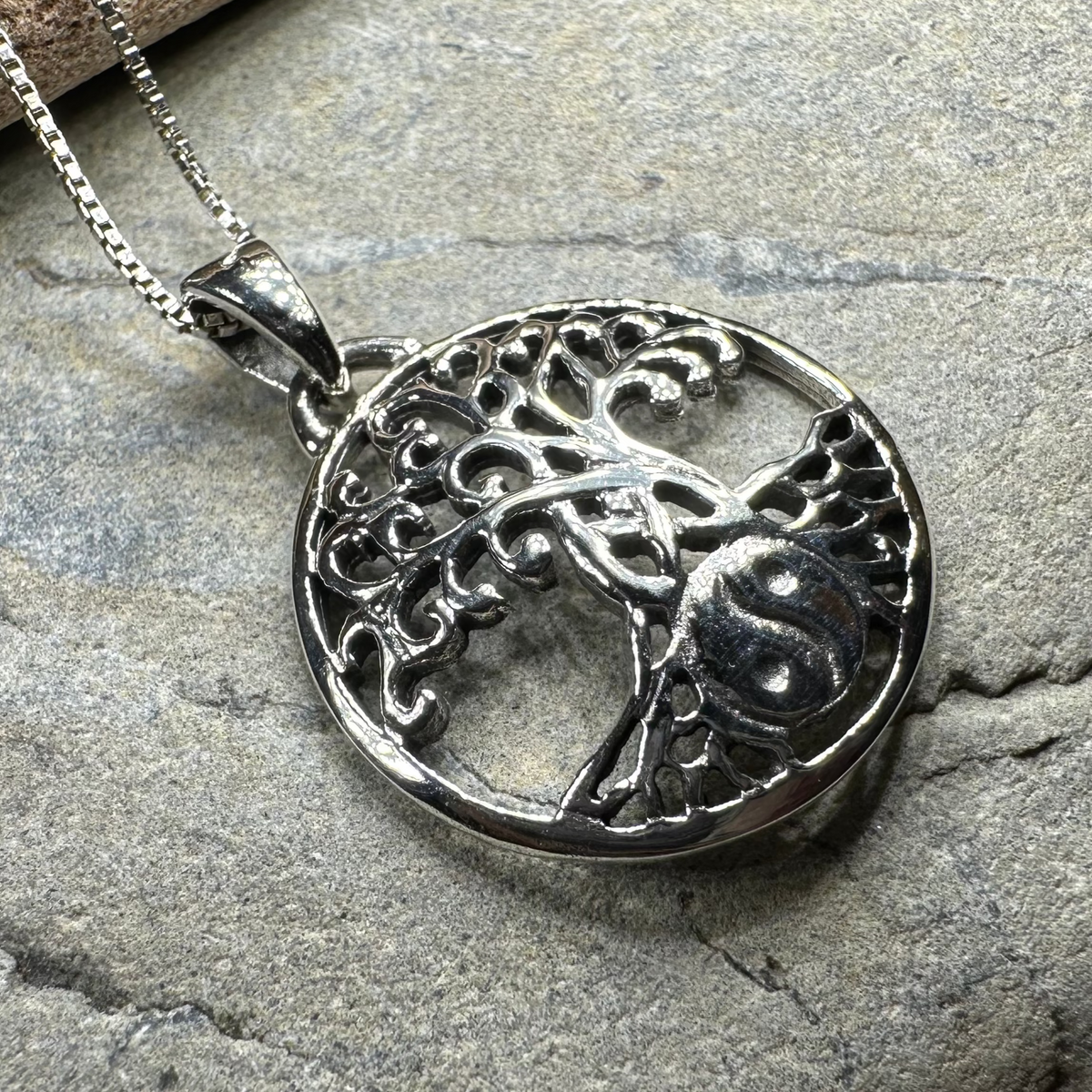 Yin Yang Tree of Life Necklace | Pendant | Wiccan Center