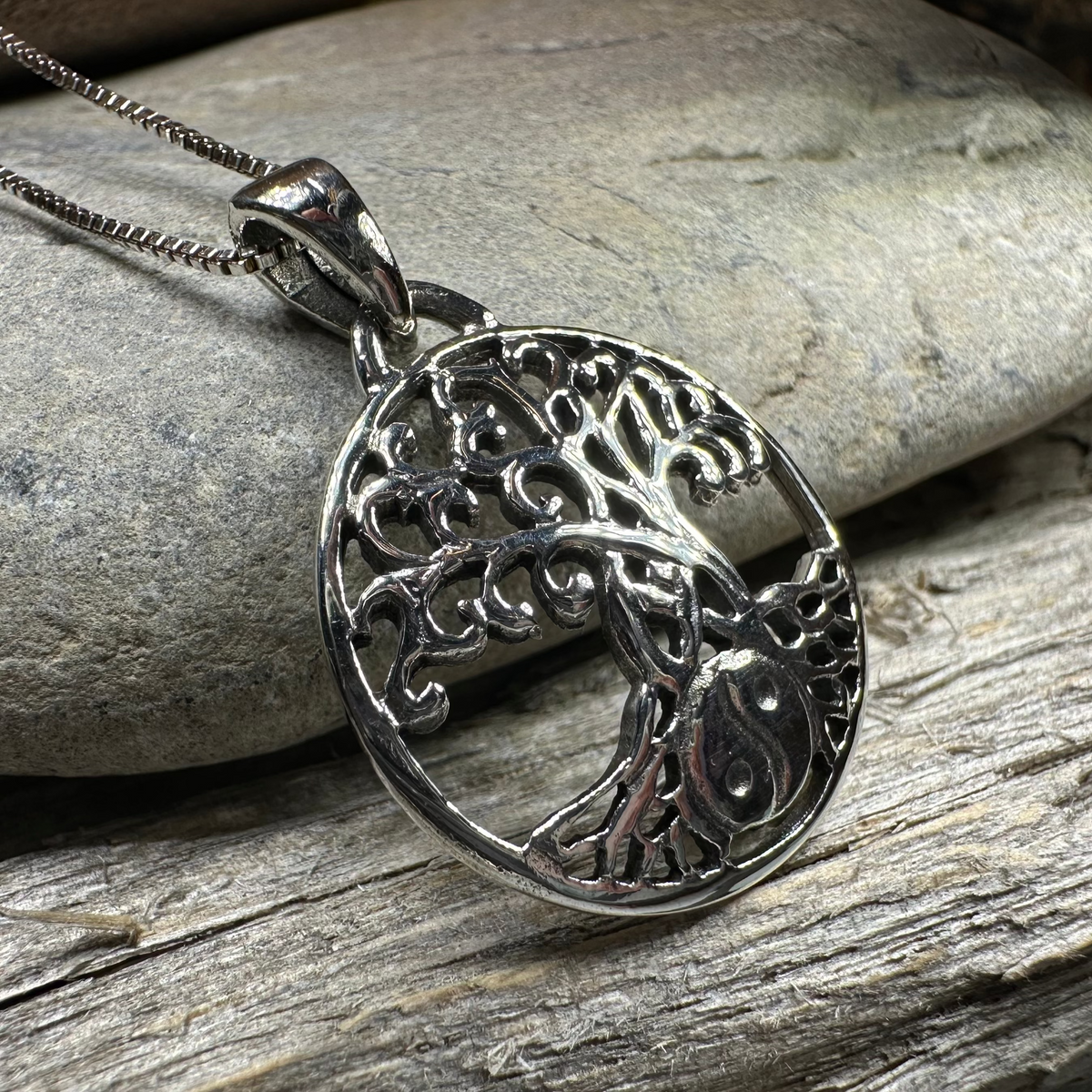 Yin Yang Tree of Life Necklace | Pendant | Wiccan Center