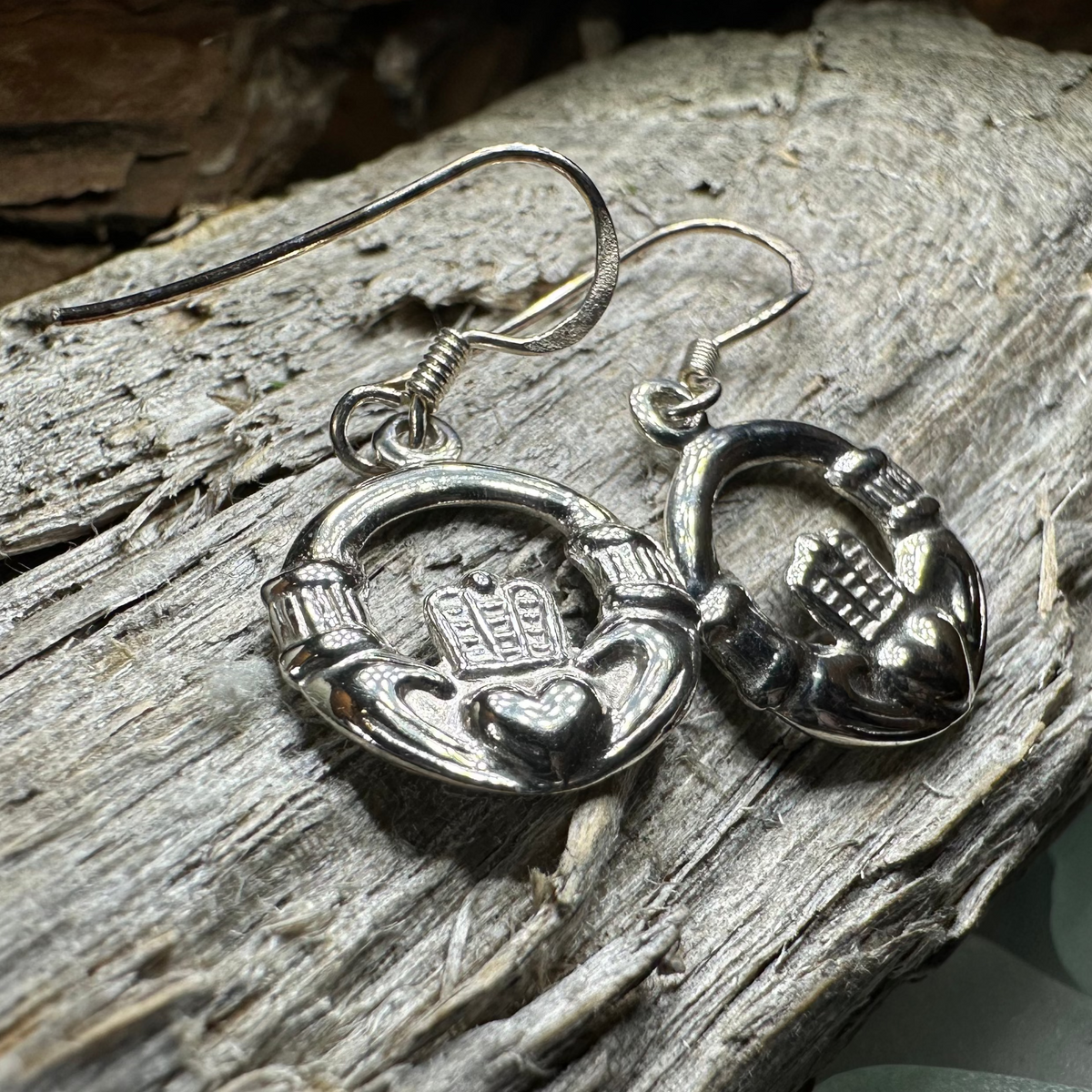 Celtic Claddagh Earrings | Dangle Earrings | Wiccan Center