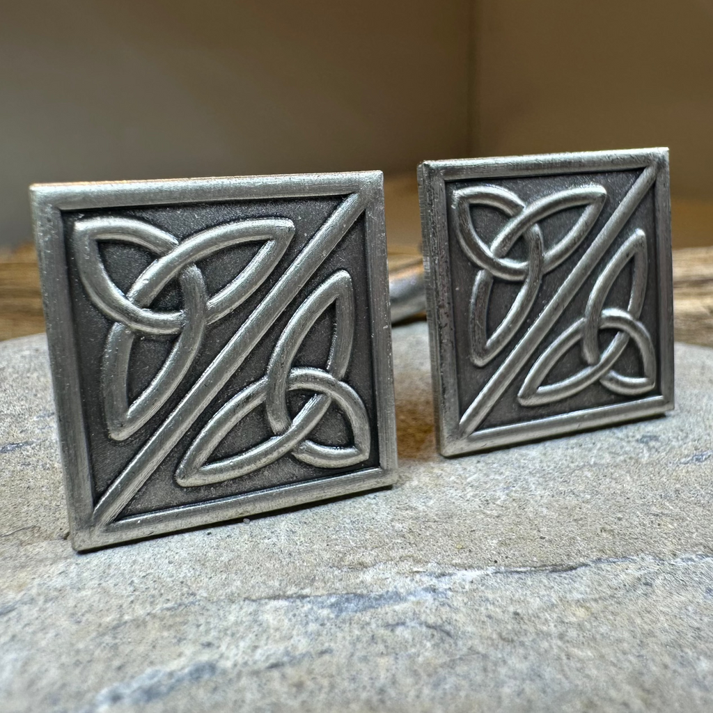 Double Trinity Knot Cufflinks for Men | Cuff Links | Wiccan Center