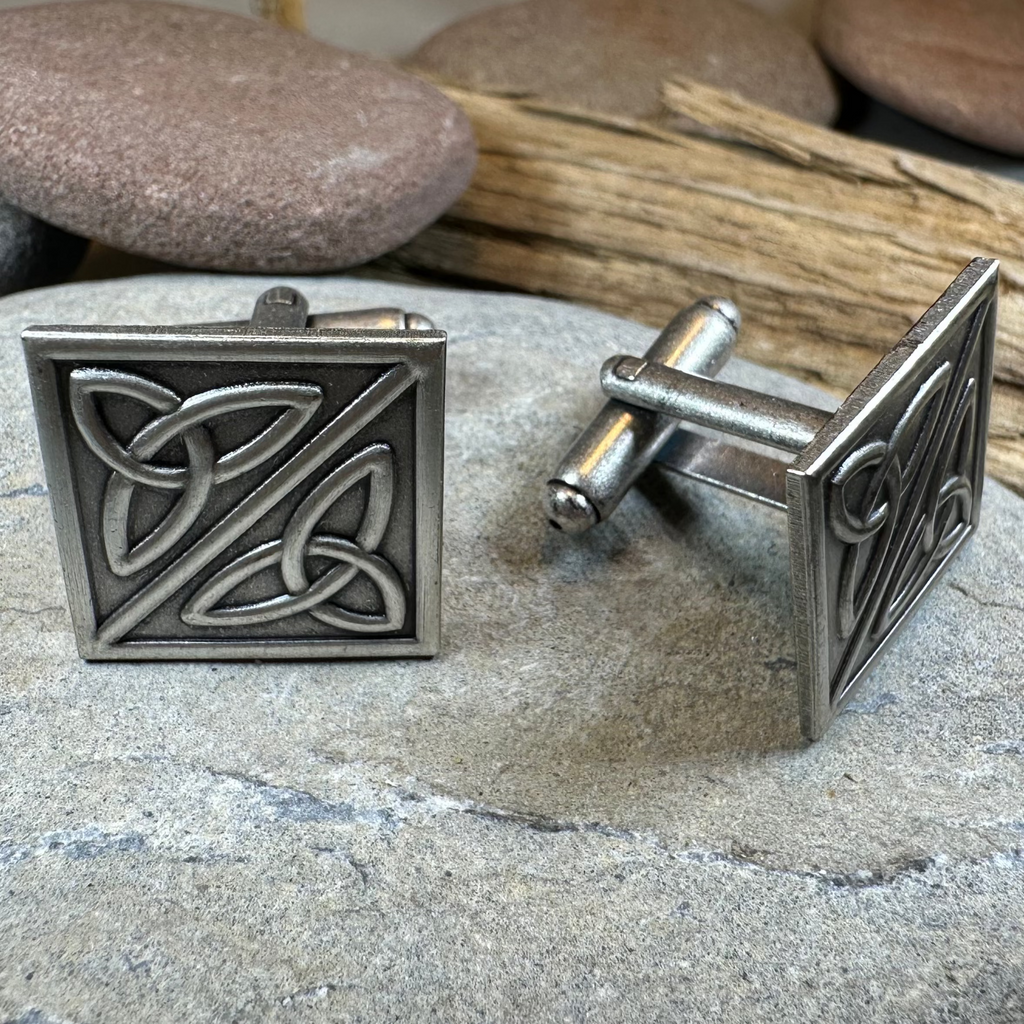 Double Trinity Knot Cufflinks for Men | Cuff Links | Wiccan Center