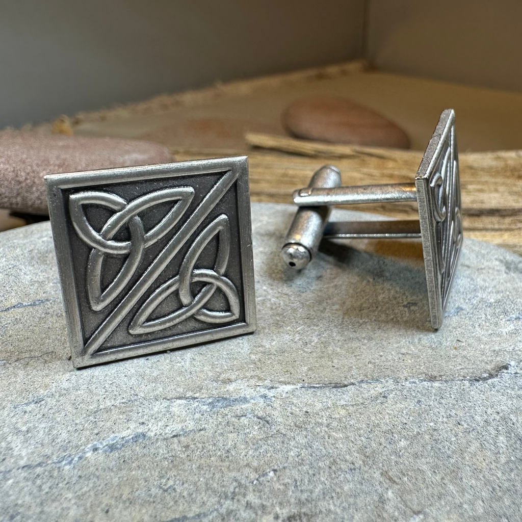 Double Trinity Knot Cufflinks for Men | Cuff Links | Wiccan Center