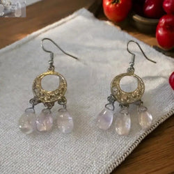 Elegant Amethyst Earrings with Hypoallergenic Stainless Steel Posts | Earrings | Wiccan Center