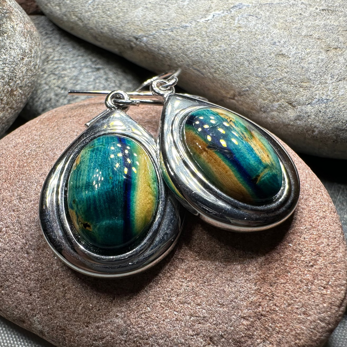 Heathergems Teardrop Earrings - Handmade in Scotland
