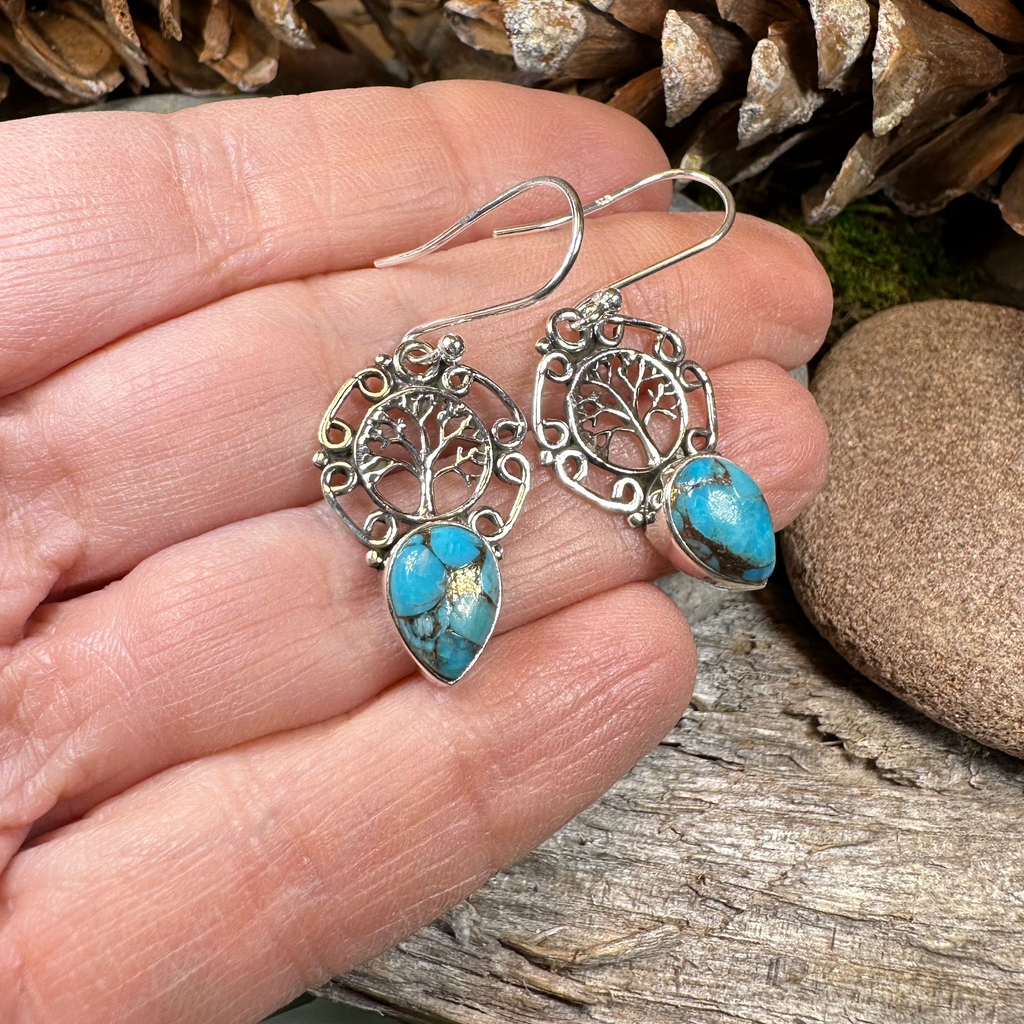 Ancient Tree of Life Earrings | Dangle Earrings | Wiccan Center