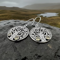 Eden Tree of Life Citrine Earrings | Dangle Earrings | Wiccan Center