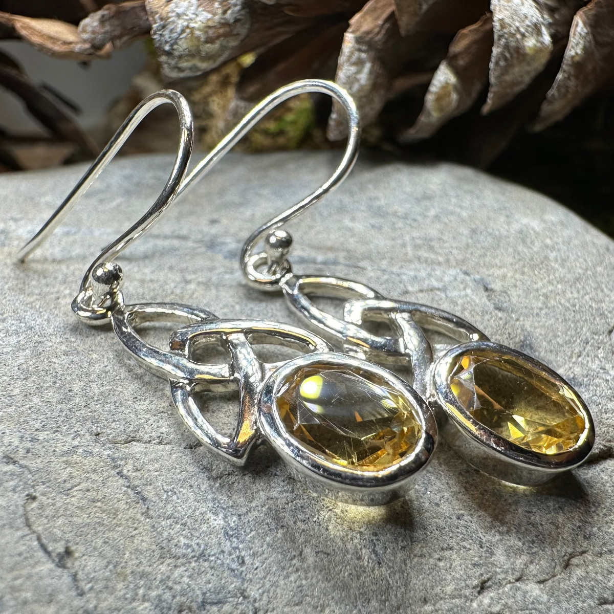 Hellena Trinity Knot Earrings | Dangle Earrings | Wiccan Center