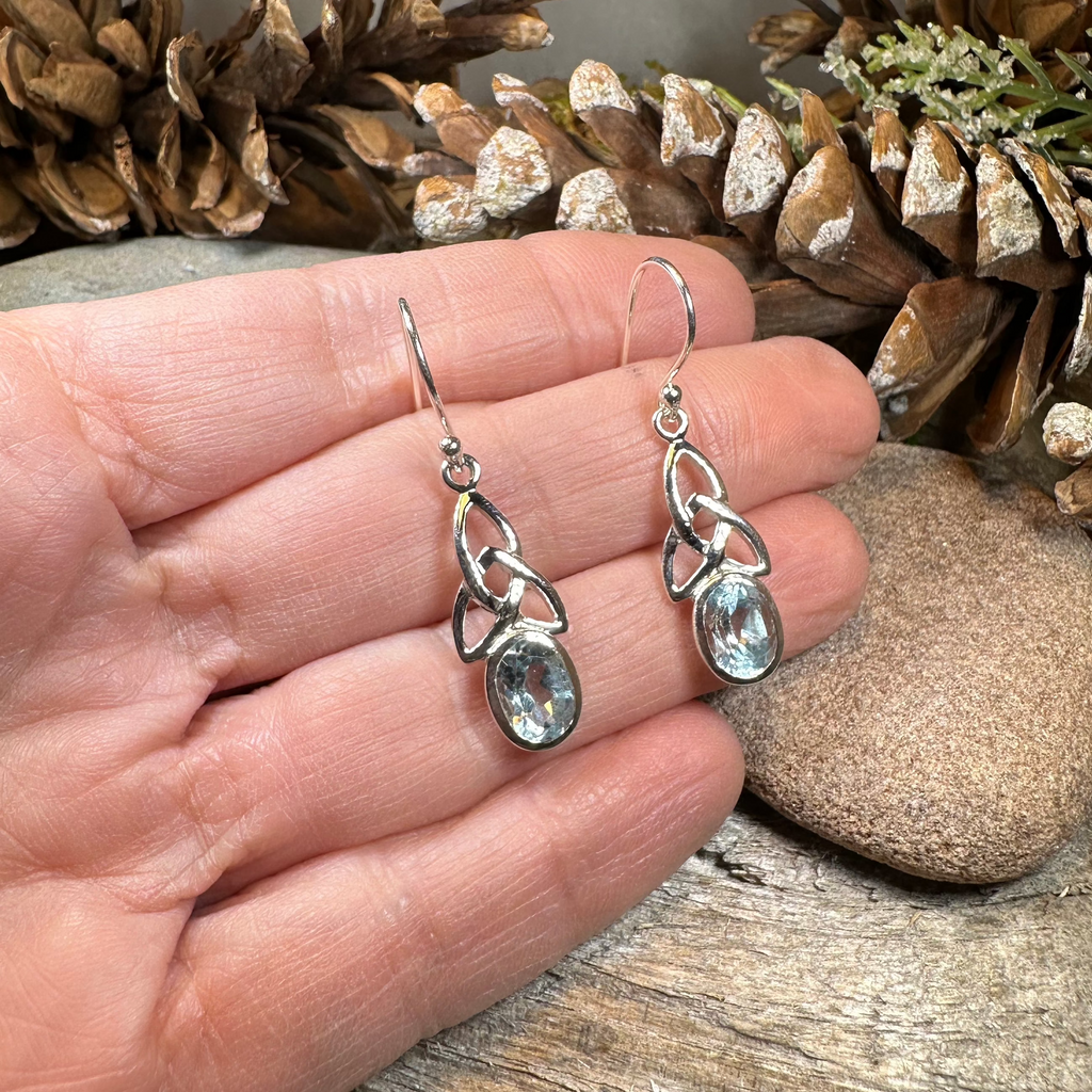 Hellena Trinity Knot Earrings | Dangle Earrings | Wiccan Center