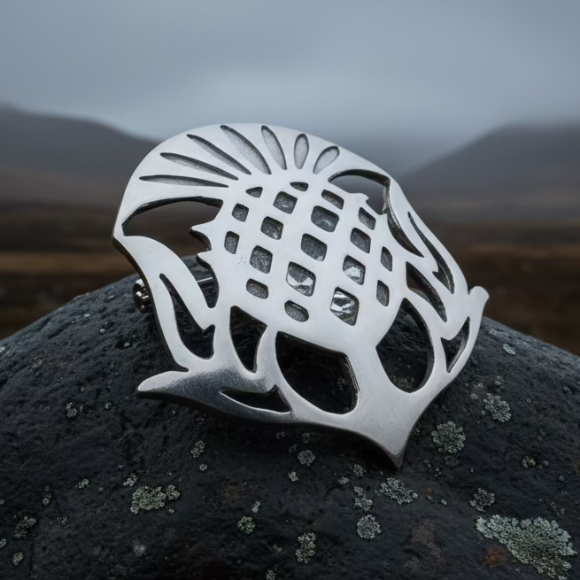 Mael Scottish Thistle Brooch - Handmade in Scotland | Brooch | Wiccan Center