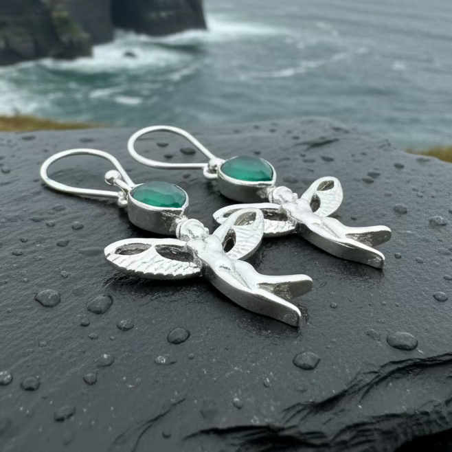 Telyn Celtic Fairy Earrings | Dangle Earrings | Wiccan Center