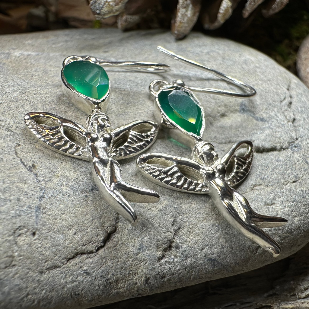 Telyn Celtic Fairy Earrings | Dangle Earrings | Wiccan Center