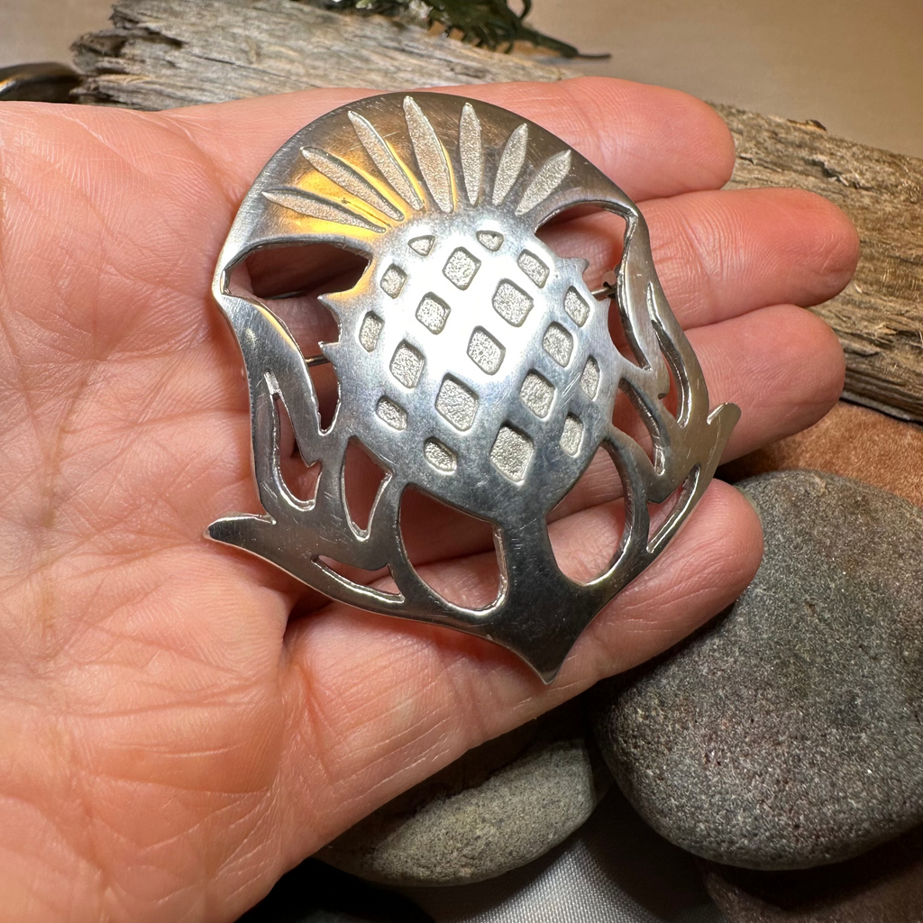 Mael Scottish Thistle Brooch - Handmade in Scotland | Brooch | Wiccan Center