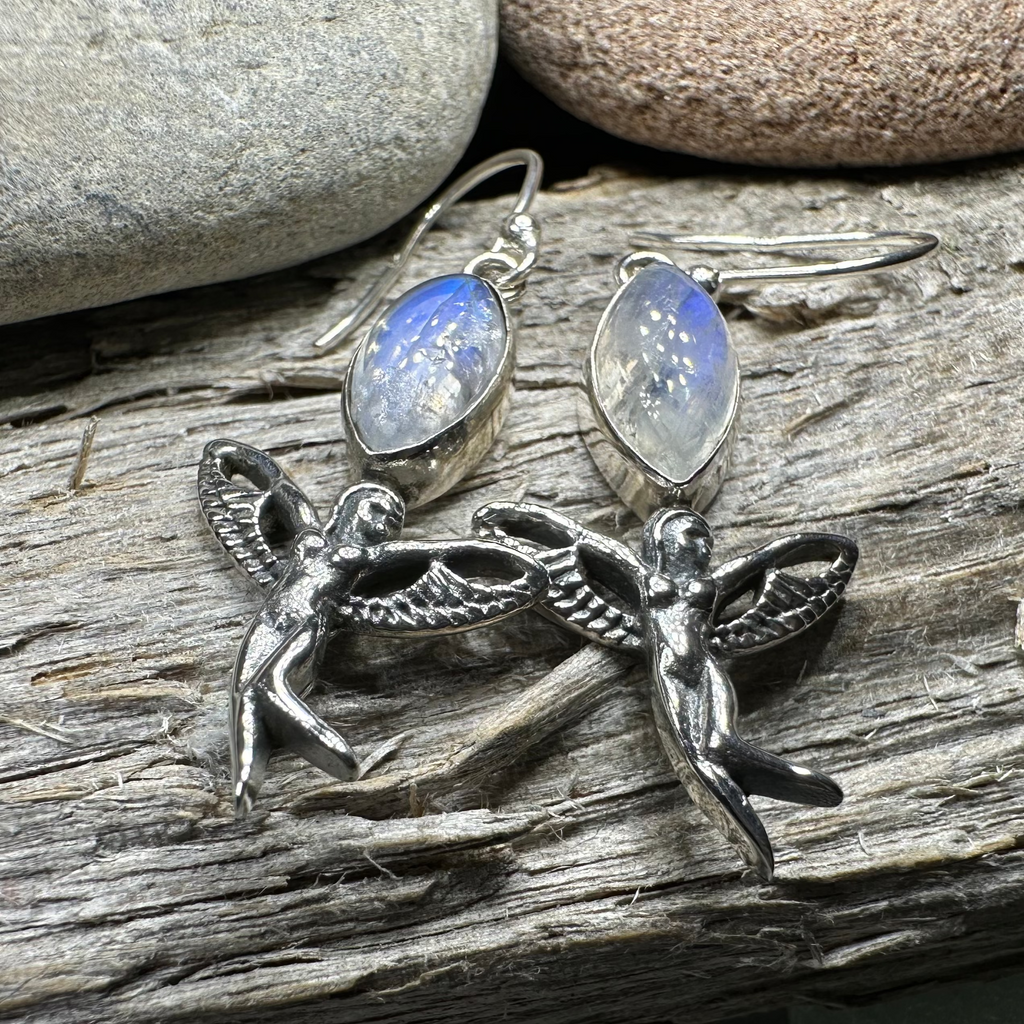 Telyn Celtic Fairy Earrings | Dangle Earrings | Wiccan Center