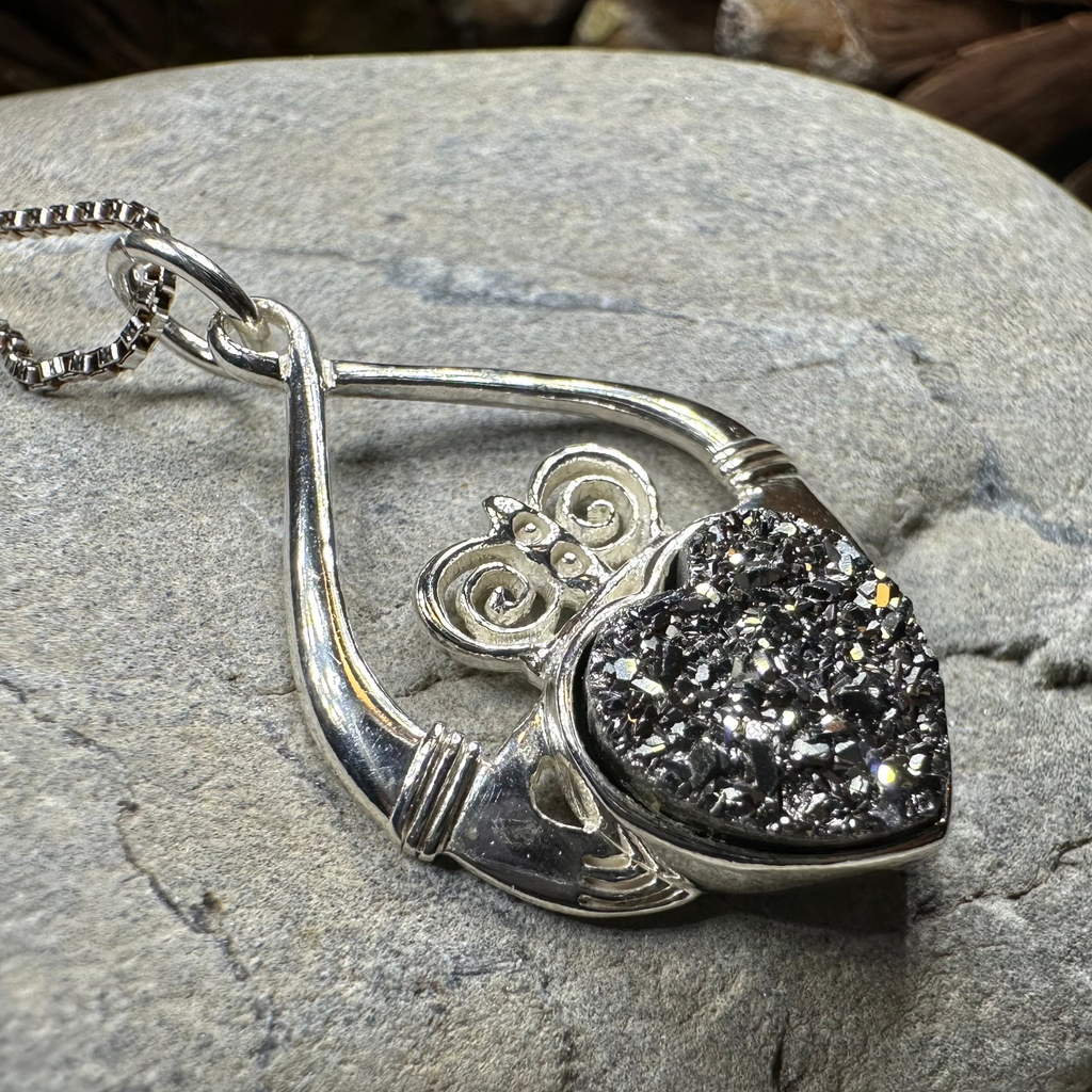 Juliet Irish Claddagh Necklace - Handmade in Ireland | Pendant | Wiccan Center