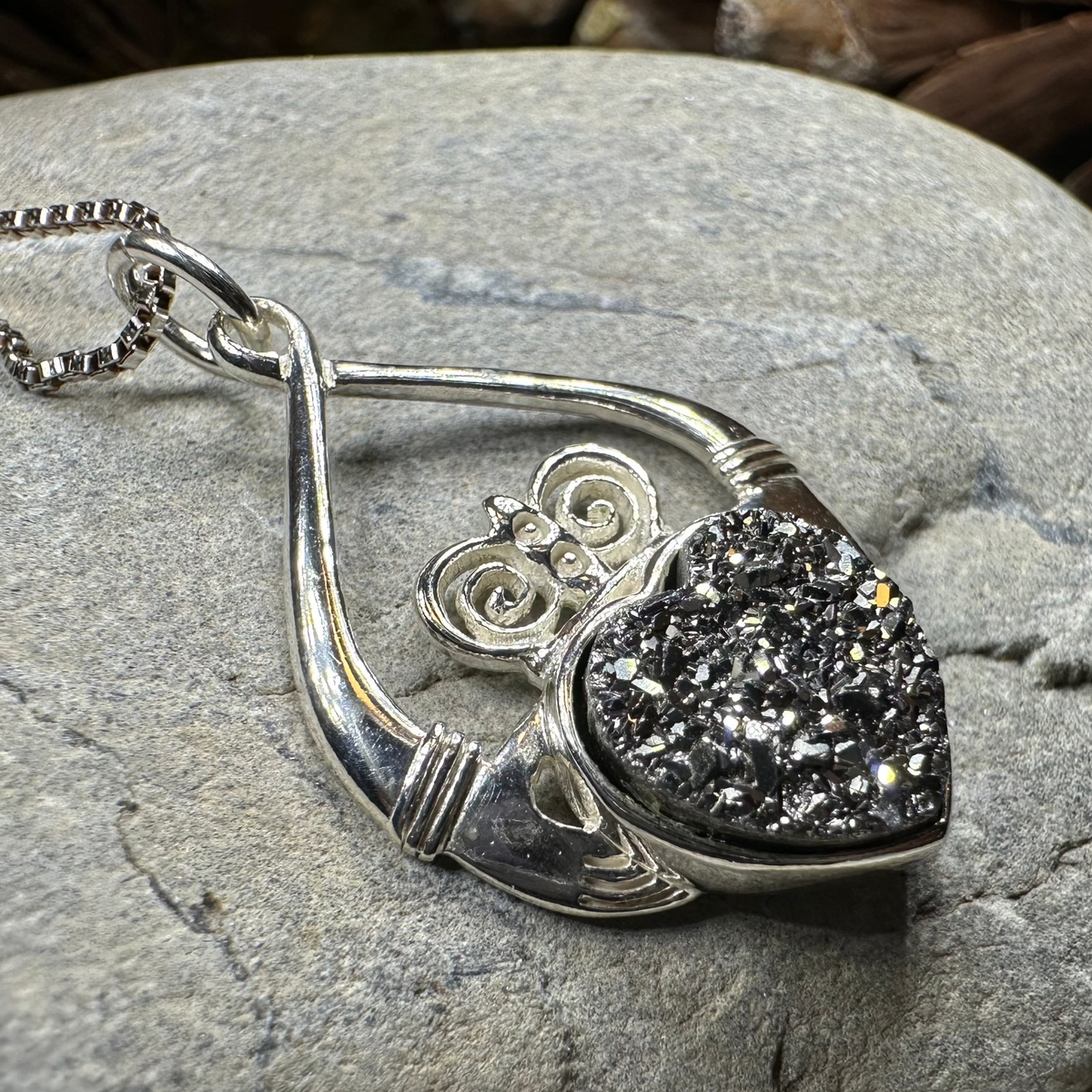 Juliet Irish Claddagh Necklace - Handmade in Ireland | Pendant | Wiccan Center