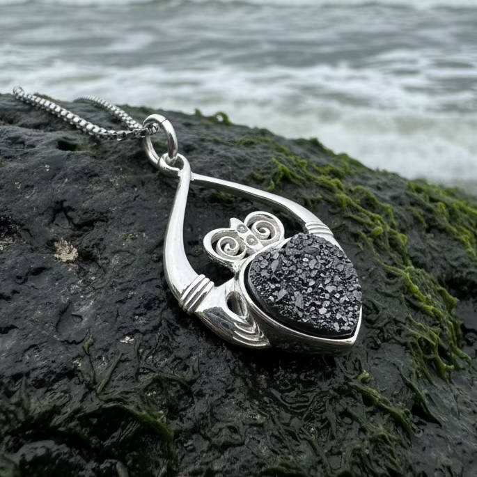 Juliet Irish Claddagh Necklace - Handmade in Ireland | Pendant | Wiccan Center