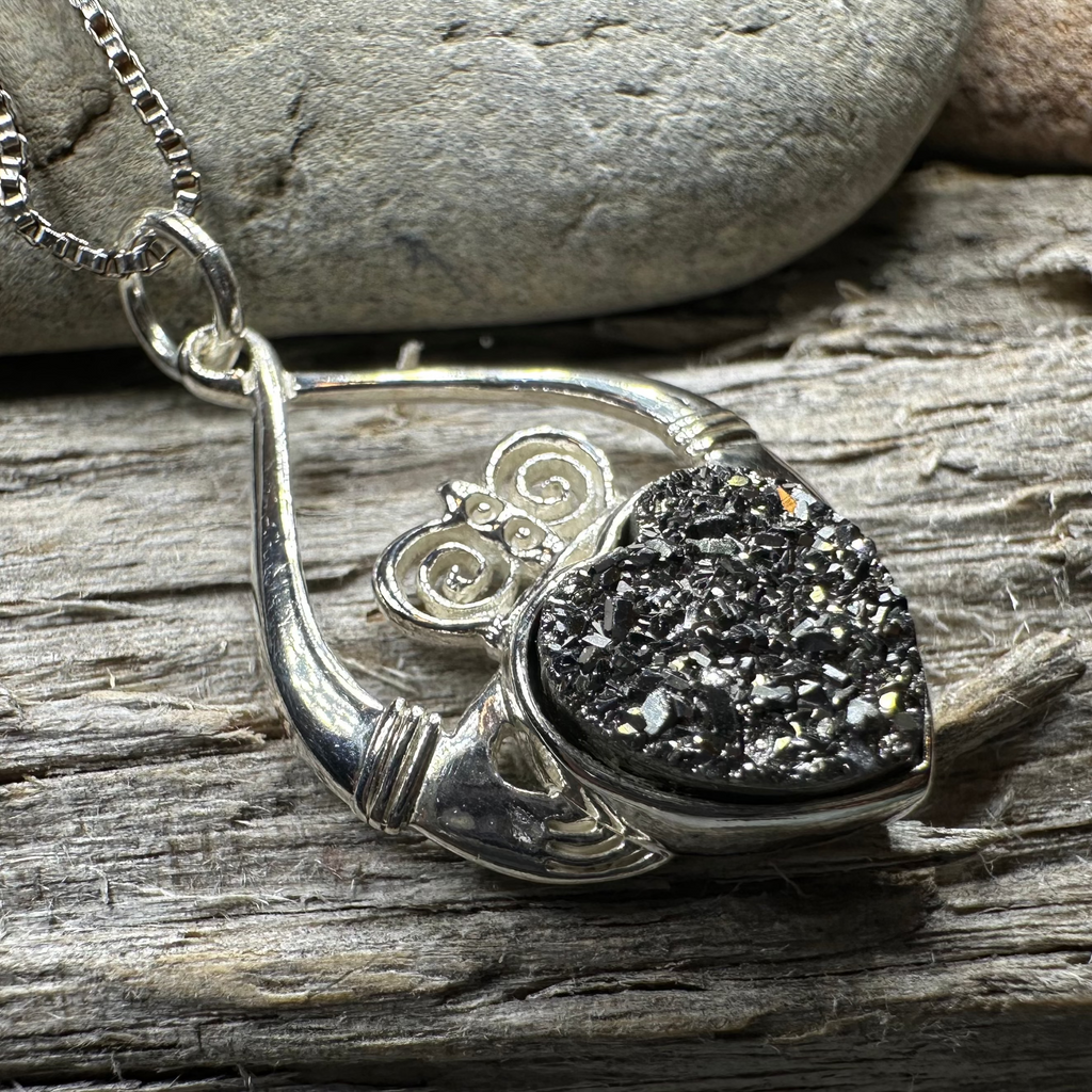 Juliet Irish Claddagh Necklace - Handmade in Ireland | Pendant | Wiccan Center
