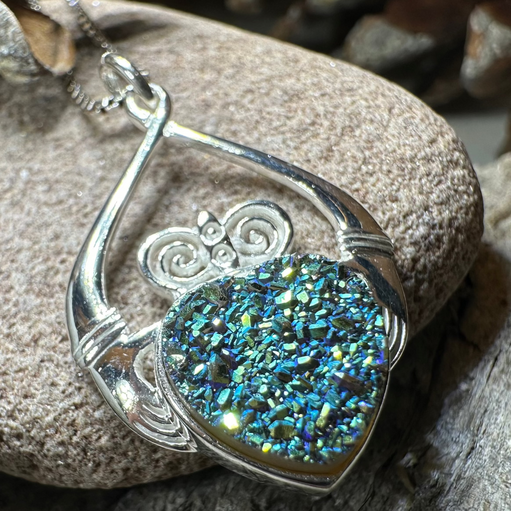 Juliet Irish Claddagh Necklace - Handmade in Ireland | Pendant | Wiccan Center
