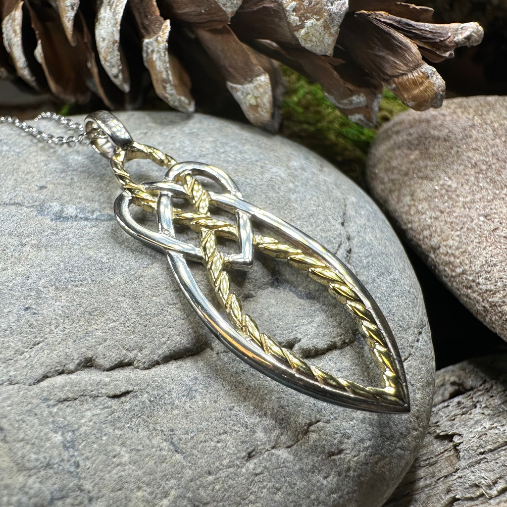 Seadream Celtic Knot Necklace - Handmade in Ireland | Pendant | Wiccan Center