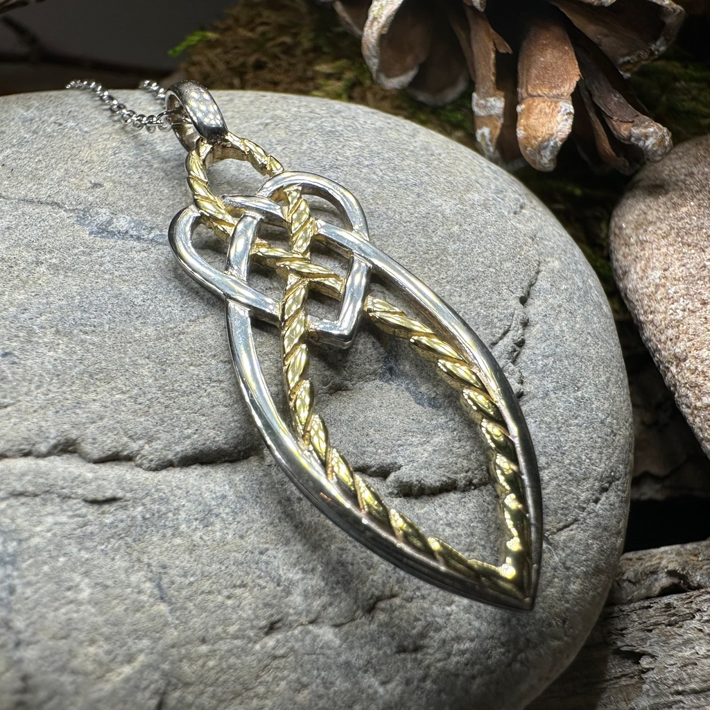 Seadream Celtic Knot Necklace - Handmade in Ireland | Pendant | Wiccan Center