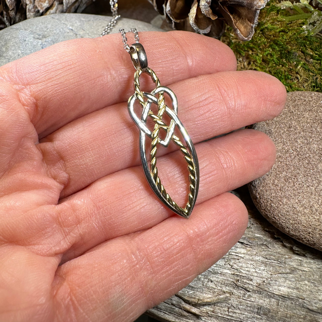 Seadream Celtic Knot Necklace - Handmade in Ireland | Pendant | Wiccan Center