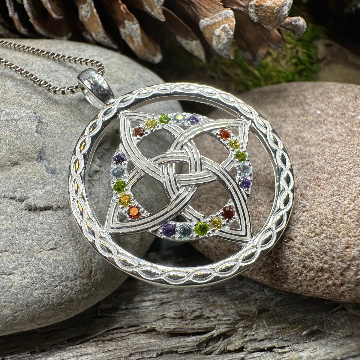 Colors of Ireland Celtic Knot Necklace | Pendant | Wiccan Center
