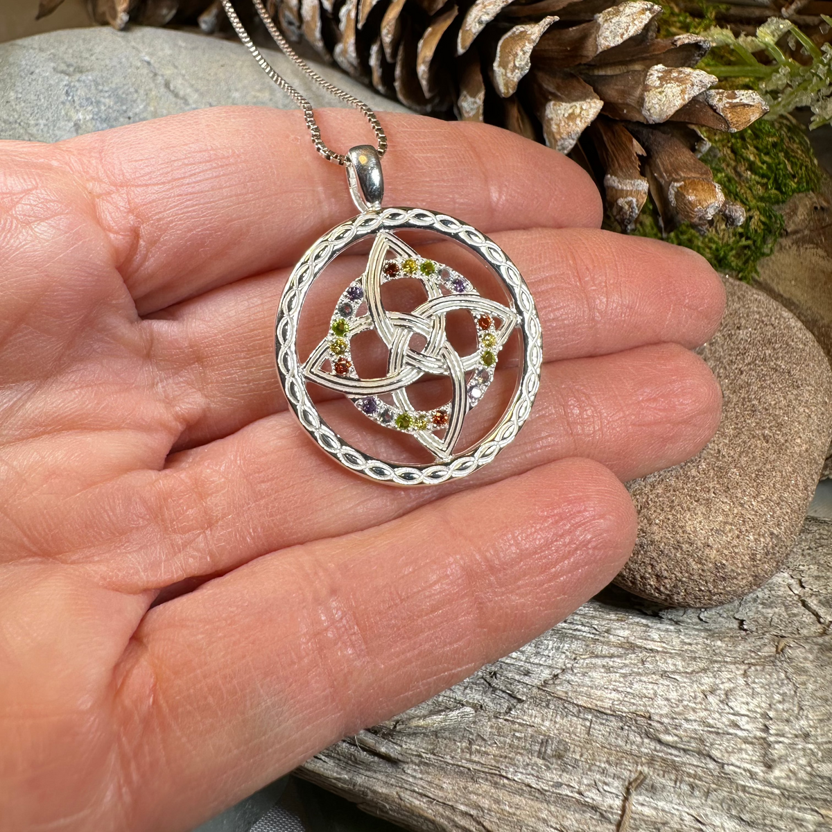 Colors of Ireland Celtic Knot Necklace | Pendant | Wiccan Center