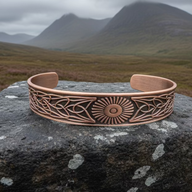 Talorgan Celtic Copper Cuff Bracelet | Bracelet | Wiccan Center