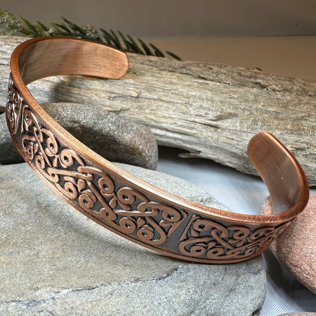 Bernicia Celtic Copper Cuff Bracelet