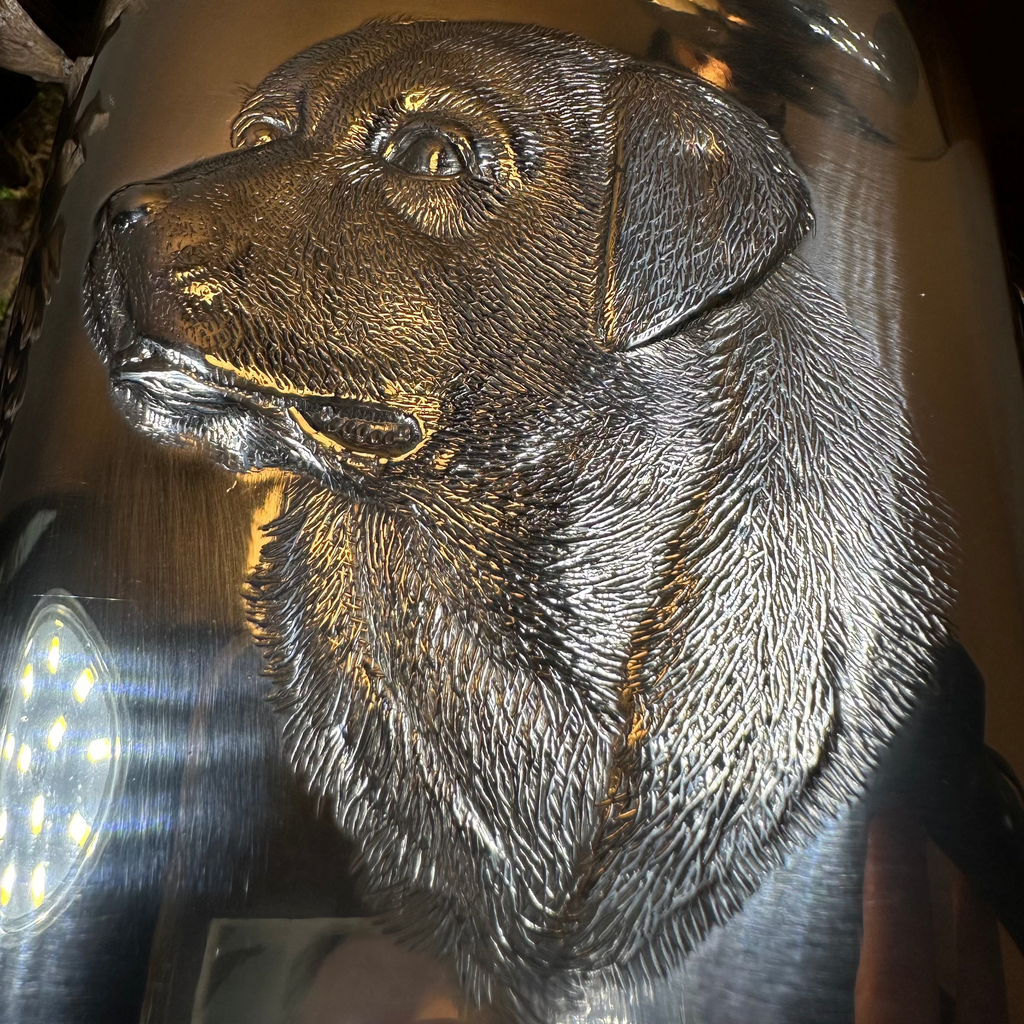 Faithful Friend Labrador Retriever Pewter Hip Flask | Gifts | Wiccan Center