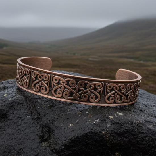 Bernicia Celtic Copper Cuff Bracelet | Bracelet | Wiccan Center