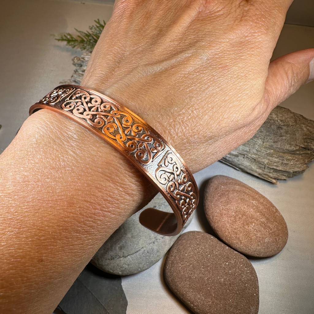 Bernicia Celtic Copper Cuff Bracelet | Bracelet | Wiccan Center