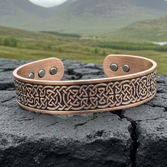 Domnall Celtic Copper Cuff Bracelet | Bracelet | Wiccan Center