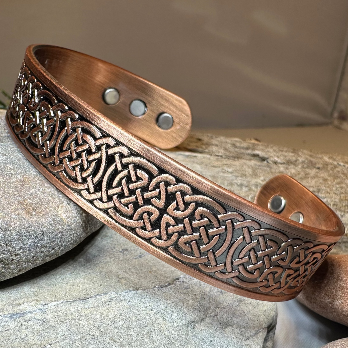 Domnall Celtic Copper Cuff Bracelet | Bracelet | Wiccan Center