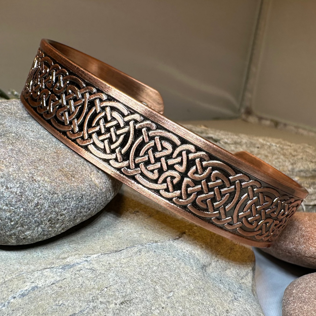 Domnall Celtic Copper Cuff Bracelet | Bracelet | Wiccan Center