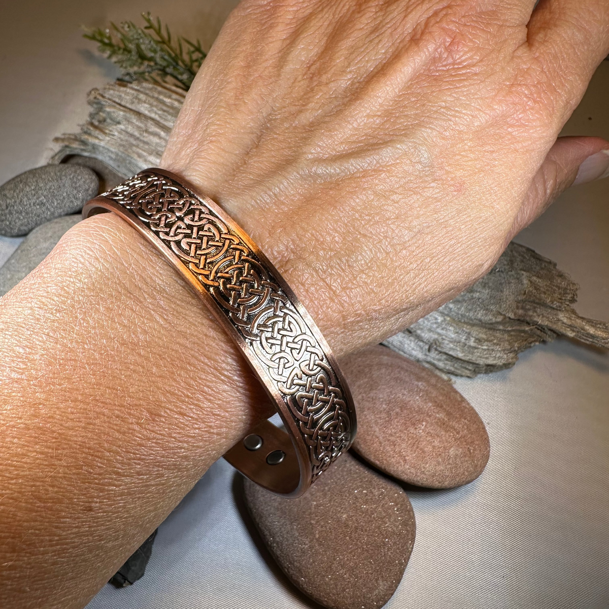 Domnall Celtic Copper Cuff Bracelet | Bracelet | Wiccan Center