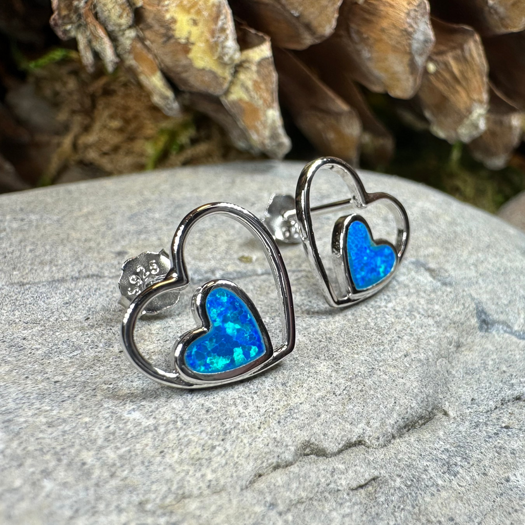Double Heart Stud Earrings | Post Earrings | Wiccan Center