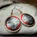 Ancient Celtic Cross Copper Earrings