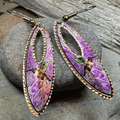 Joyful Hummingbird Copper Earrings | Dangle Earrings | Wiccan Center
