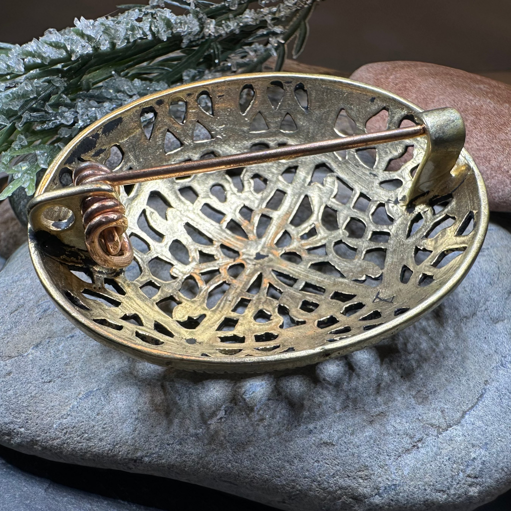Large Akershus Viking Celtic Brooch - Bronze Historical Reproduction Pin | Brooch | Wiccan Center
