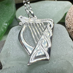 Alianna Irish Harp Necklace | Pendant | Wiccan Center